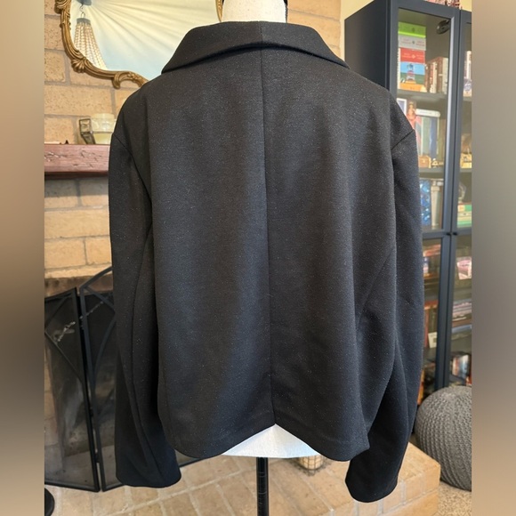 TORRID Black Sparkling Crop Blazer - Size 4 (4X) - Picture 3 of 14